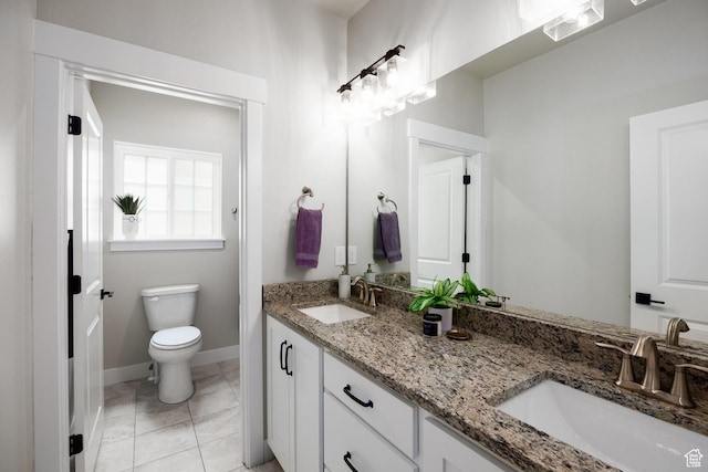 5149 N Edgewood Dr, Provo, UT 84604 - bathroom with double vanity and toilet