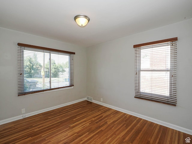 2375 E Redondo Ave, Salt Lake City, UT 84108 - empty room featuring wood finished floors and baseboards
