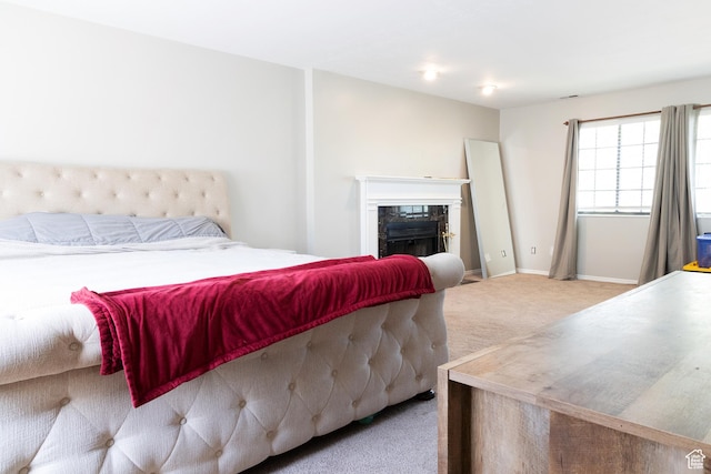 11089 S Justin Dr, Sandy, UT 84092 - carpeted bedroom with baseboards and a premium fireplace