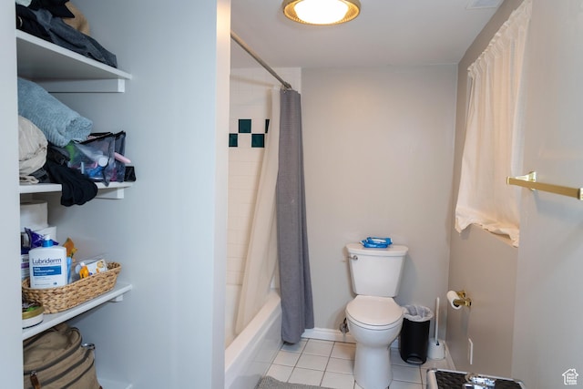 11089 S Justin Dr, Sandy, UT 84092 - bathroom featuring tile patterned flooring and shower / tub combo with curtain