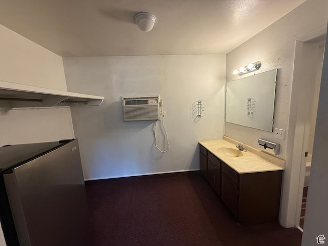 1170 S Cove View Rd, Richfield, UT 84701 - bathroom with an AC wall unit and vanity