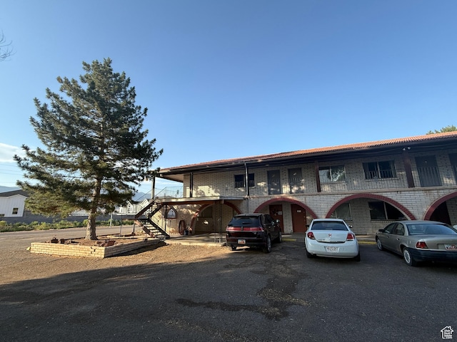 1170 S Cove View Rd, Richfield, UT 84701 - view of front facade with brick siding and stairs
