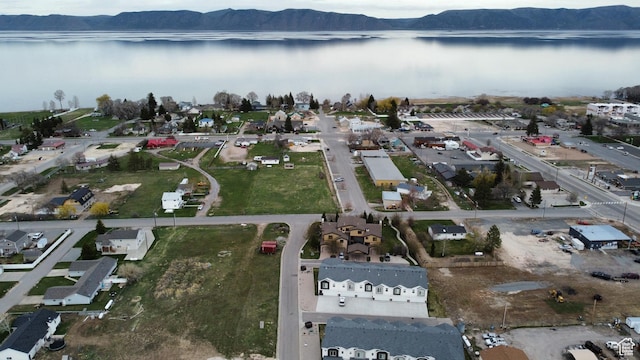 130 W Seasons Loop Upper, Upper, Garden City, UT 84028 - aerial overview of property's location with a water and mountain view