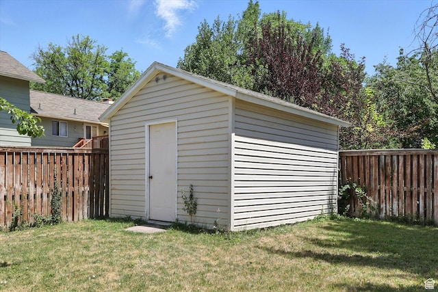 1298 Eastridge Cir, Logan, UT 84321 - view of shed with a fenced backyard