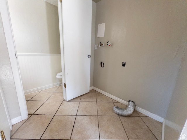 1790 W Homestead Farm Ln Unit 4, West Valley City, UT 84119 - laundry room with electric dryer hookup, light tile patterned floors, and hookup for a washing machine