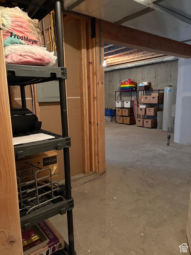 7579 N Cottage Ln, Eagle Mountain, UT 84005 - unfinished basement featuring gas water heater