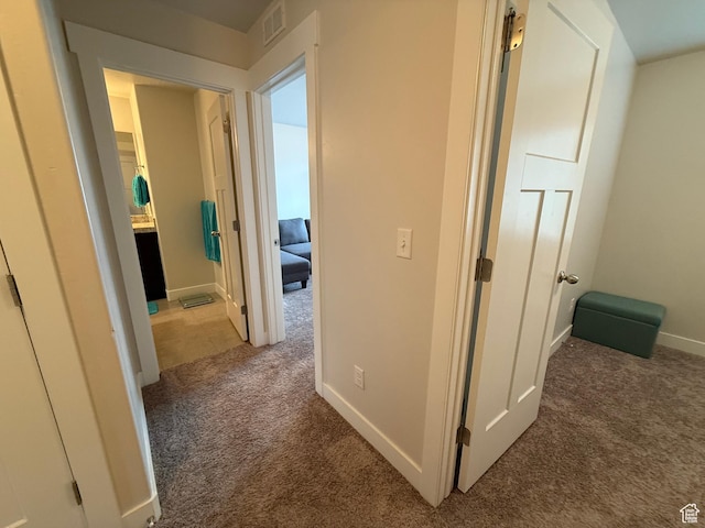 7579 N Cottage Ln, Eagle Mountain, UT 84005 - hall featuring carpet flooring and baseboards