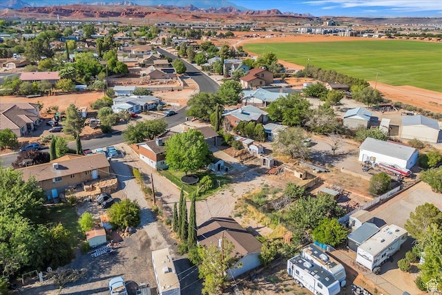 120 N Scenic Dr E, Washington, UT 84780 - aerial perspective of suburban area with a mountain backdrop and a local golf course