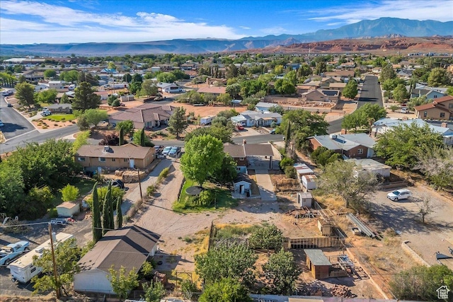 120 N Scenic Dr E, Washington, UT 84780 - aerial view of property's location featuring a mountainous background and nearby suburban area