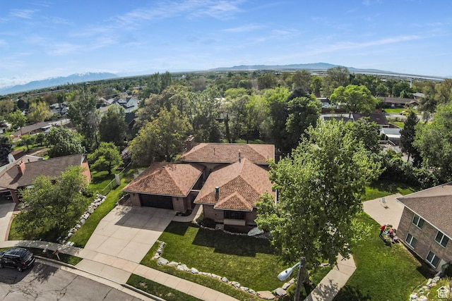 453 Sheridan Cir, Centerville, UT 84014 - aerial perspective of suburban area featuring a mountainous background