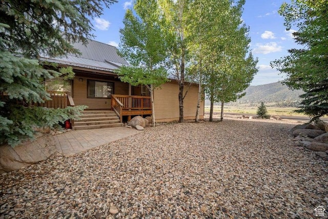 10 S 900 E, Pine Valley, UT 84781 - rear view of property with a metal roof and a mountain view