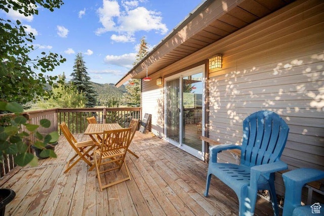 10 S 900 E, Pine Valley, UT 84781 - wooden deck featuring outdoor dining area