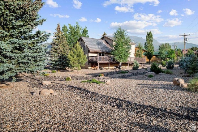 10 S 900 E, Pine Valley, UT 84781 - view of yard with a deck with mountain view