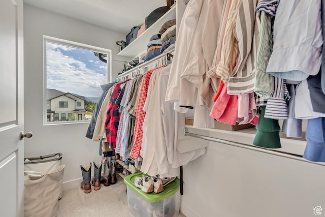 169 E Volunteer Dr, Spanish Fork, UT 84660 - walk in closet featuring carpet