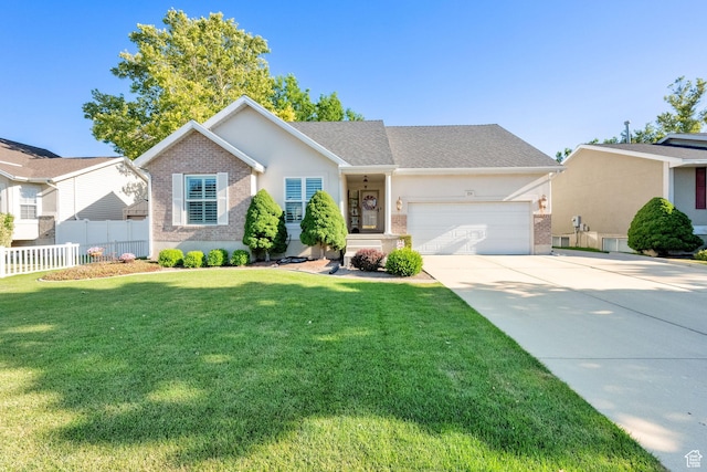 224 Rawlins Ln, Draper, UT 84020 - single story home with brick siding, a garage, driveway, and stucco siding