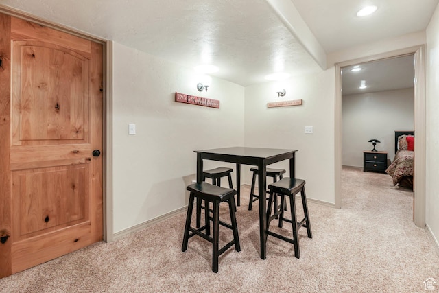 1524 W Foliage Ln, South Jordan, UT 84095 - dining space featuring light carpet and recessed lighting