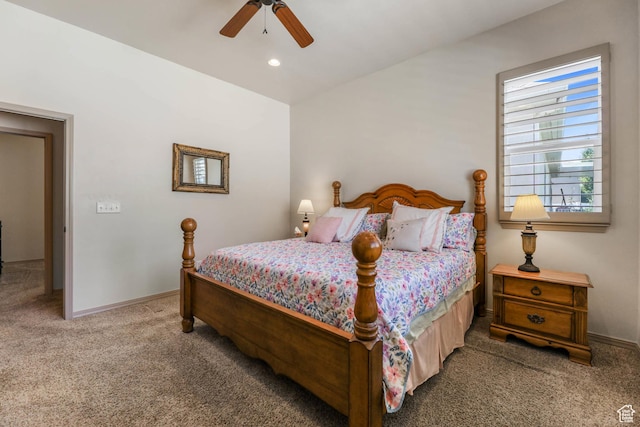 1524 W Foliage Ln, South Jordan, UT 84095 - carpeted bedroom featuring ceiling fan and recessed lighting
