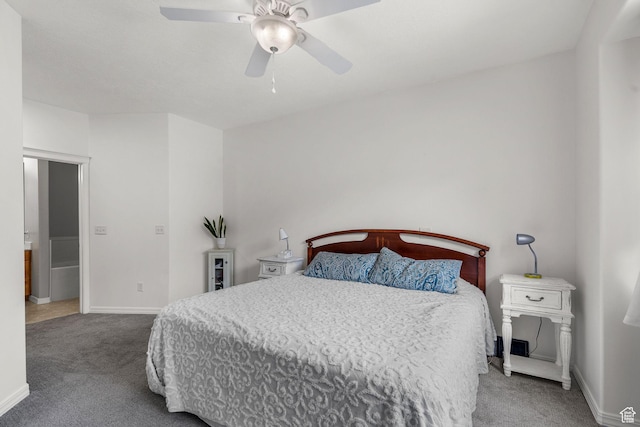 9566 N 4500 W, Cedar Hills, UT 84062 - carpeted bedroom featuring baseboards and ceiling fan