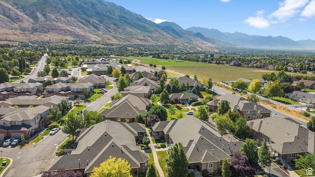 9566 N 4500 W, Cedar Hills, UT 84062 - aerial view of residential area featuring a mountainous background