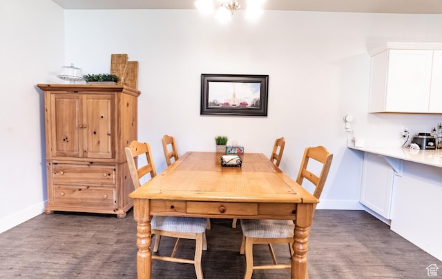 3722 W 1440 N Unit F202, Lehi, UT 84043 - dining space featuring dark wood-type flooring and baseboards
