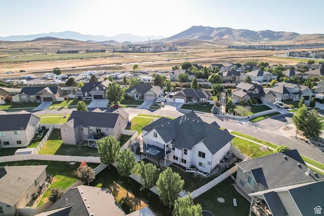 1692 N Sage Ln, Saratoga Springs, UT 84045 - aerial perspective of suburban area featuring a mountain backdrop