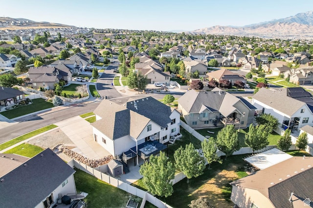 1692 N Sage Ln, Saratoga Springs, UT 84045 - aerial perspective of suburban area with a mountain backdrop