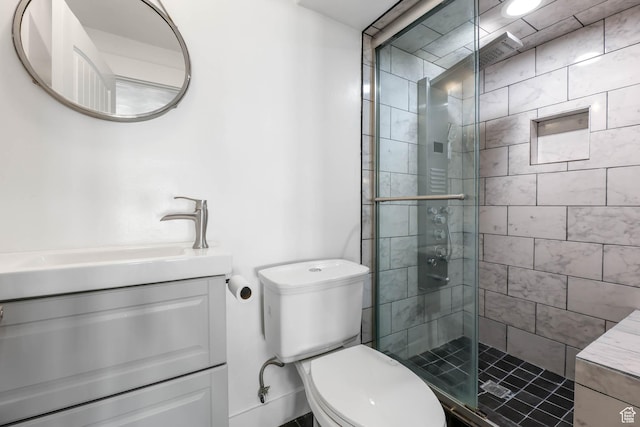 1692 N Sage Ln, Saratoga Springs, UT 84045 - bathroom featuring vanity and a shower stall