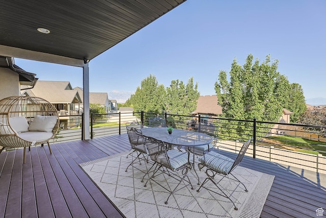 1692 N Sage Ln, Saratoga Springs, UT 84045 - deck featuring outdoor dining space