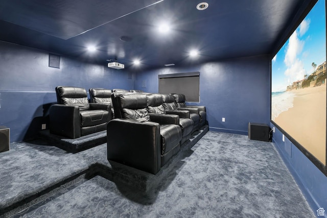 1692 N Sage Ln, Saratoga Springs, UT 84045 - home theater with carpet and recessed lighting