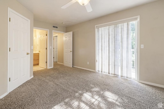 1330 W 1480 N, Orem, UT 84057 - unfurnished bedroom featuring carpet flooring, ensuite bath, and ceiling fan
