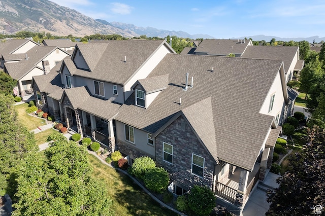 5549 W Parkway W Dr, Highland, UT 84003 - aerial perspective of suburban area featuring mountains