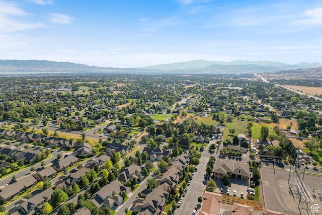 5549 W Parkway W Dr, Highland, UT 84003 - aerial view of property's location with mountains and nearby suburban area