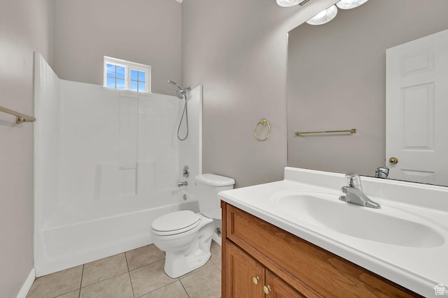 3112 N Pelican Dr, Farr West, UT 84404 - full bath featuring vanity, tile patterned floors, and shower / tub combination