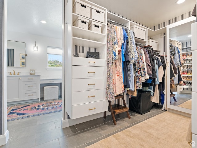 2677 N 700 E, Provo, UT 84604 - spacious closet featuring a sink and tile patterned floors