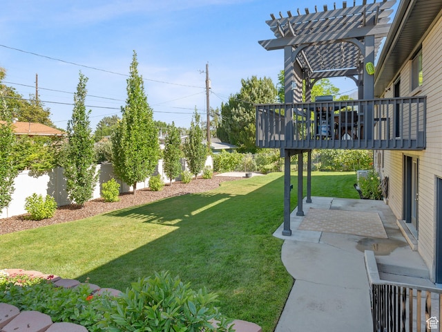 2677 N 700 E, Provo, UT 84604 - fenced yard featuring a pergola, a patio, and a deck