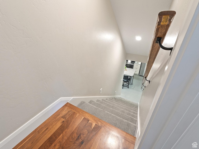 2677 N 700 E, Provo, UT 84604 - stairway with baseboards and wood finished floors