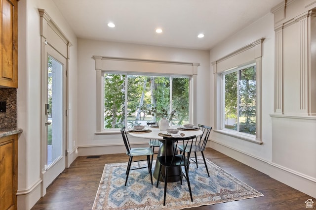 6373 W 10500 N, Highland, UT 84003 - dining room featuring dark wood-type flooring and recessed lighting