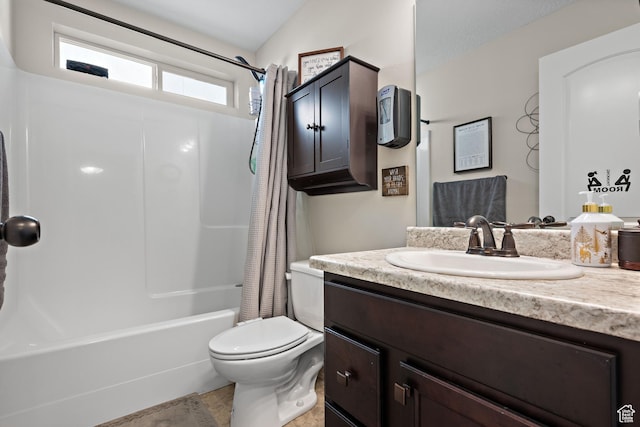 1769 W Valcrest Dr, Saratoga Springs, UT 84045 - full bath with vanity, shower / tub combo with curtain, and tile patterned floors