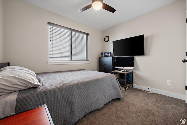 1769 W Valcrest Dr, Saratoga Springs, UT 84045 - carpeted bedroom with baseboards and ceiling fan