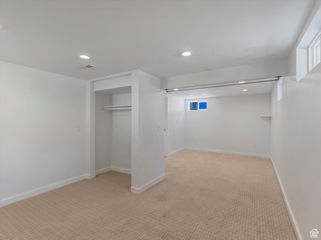 1332 S 200 E, Salt Lake City, UT 84115 - basement with light carpet and recessed lighting
