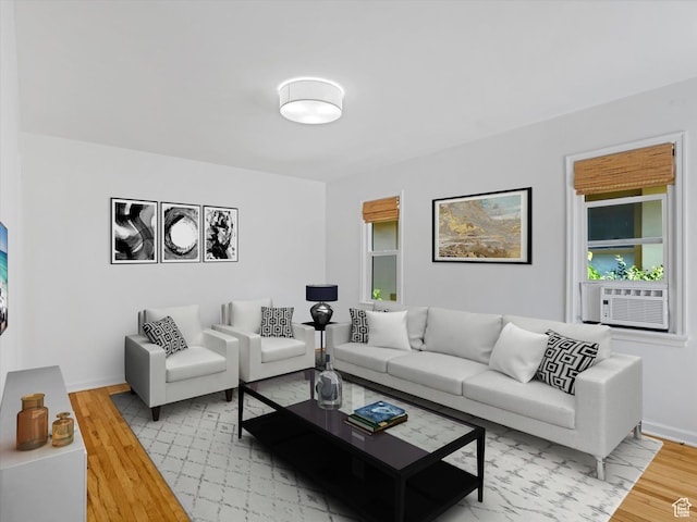 1332 S 200 E, Salt Lake City, UT 84115 - living area featuring light wood finished floors and cooling unit