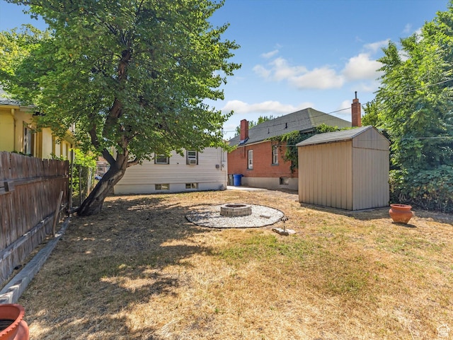 1332 S 200 E, Salt Lake City, UT 84115 - view of yard with a fire pit and a shed