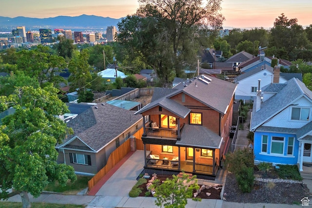 427 N J St E, Salt Lake City, UT 84103 - aerial view at dusk