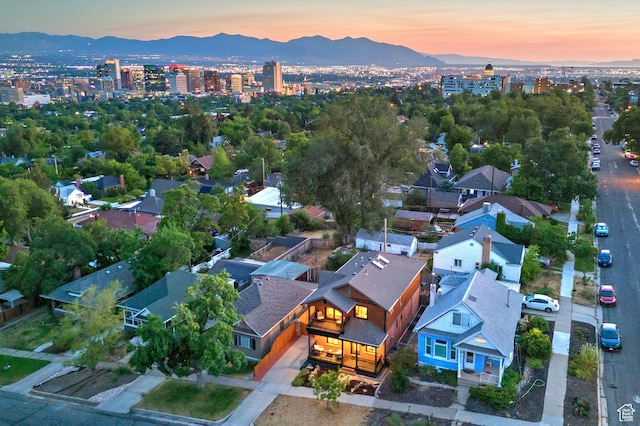 427 N J St E, Salt Lake City, UT 84103 - aerial view at dusk of a mountain view