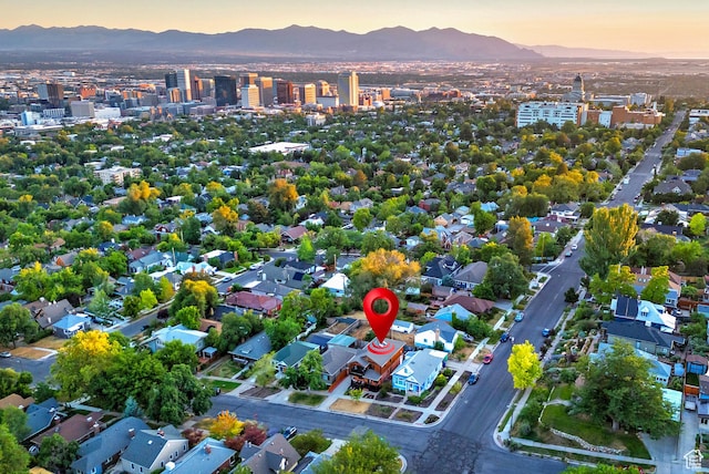 427 N J St E, Salt Lake City, UT 84103 - aerial view at dusk of a mountain view
