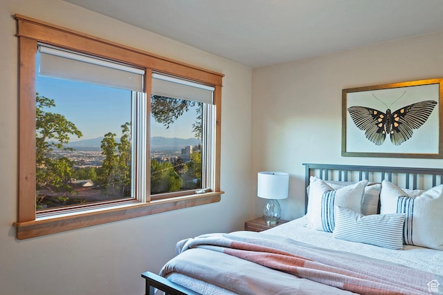 427 N J St E, Salt Lake City, UT 84103 - bedroom with multiple windows and a mountain view