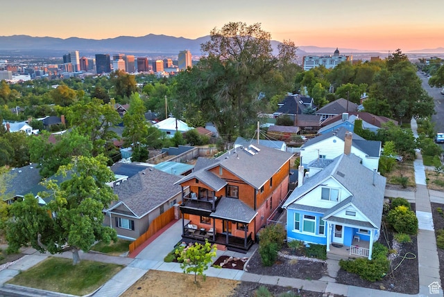 427 N J St E, Salt Lake City, UT 84103 - aerial view at dusk