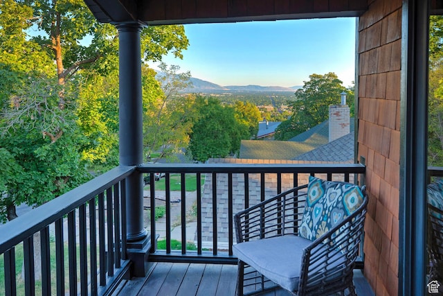427 N J St E, Salt Lake City, UT 84103 - balcony featuring a mountain view