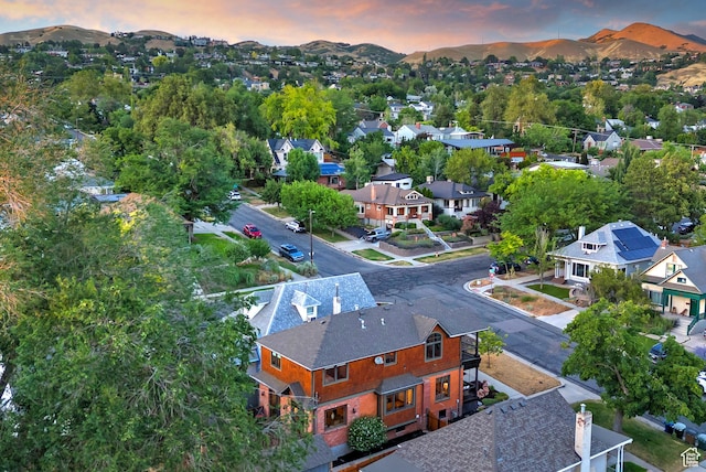 427 N J St E, Salt Lake City, UT 84103 - aerial view at dusk of a mountain view and a residential view