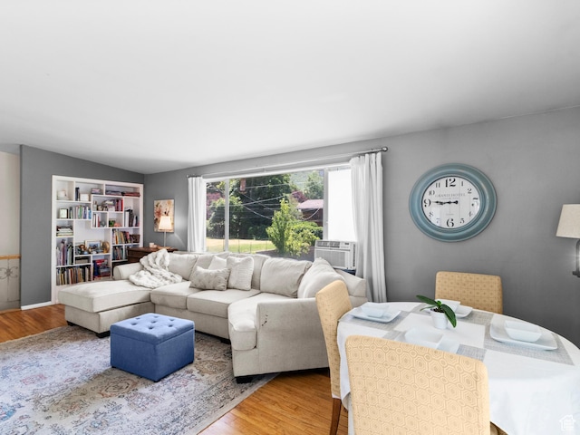 3018 E 4430 S, Salt Lake City, UT 84124 - living area with wood finished floors and cooling unit